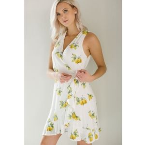RAILS Madison Lemon Wrap Dress